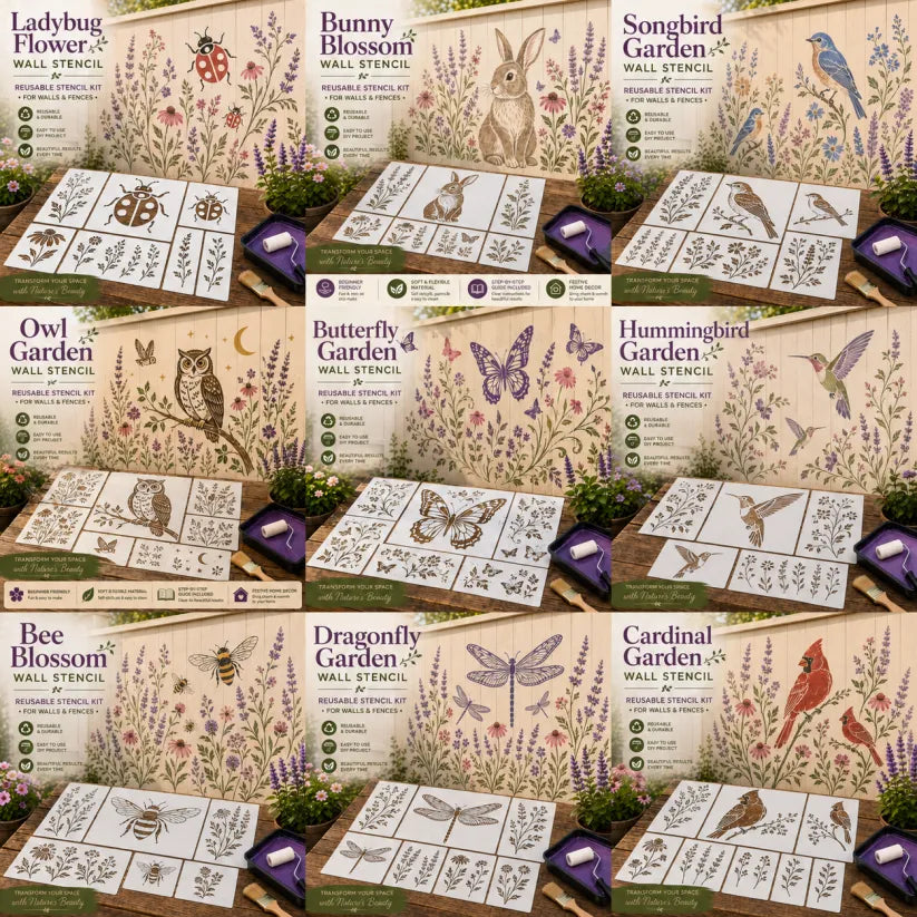 GardenCraft – Reusable Decorative Garden Wall Stencil