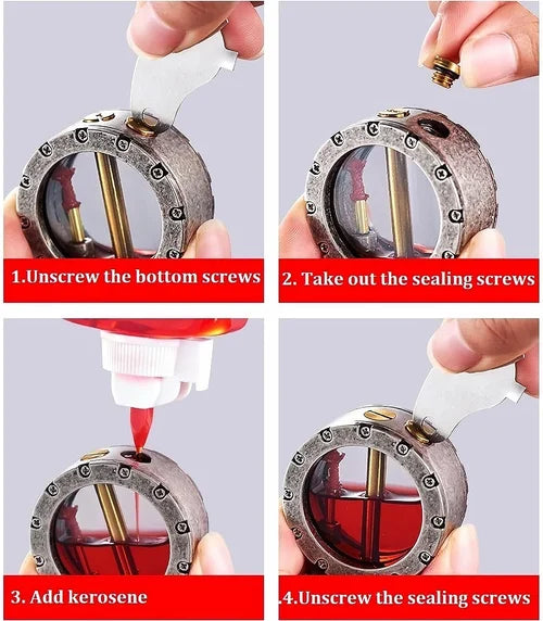 Steampunk | Vintage Trench Kerosene Lighter marnetic