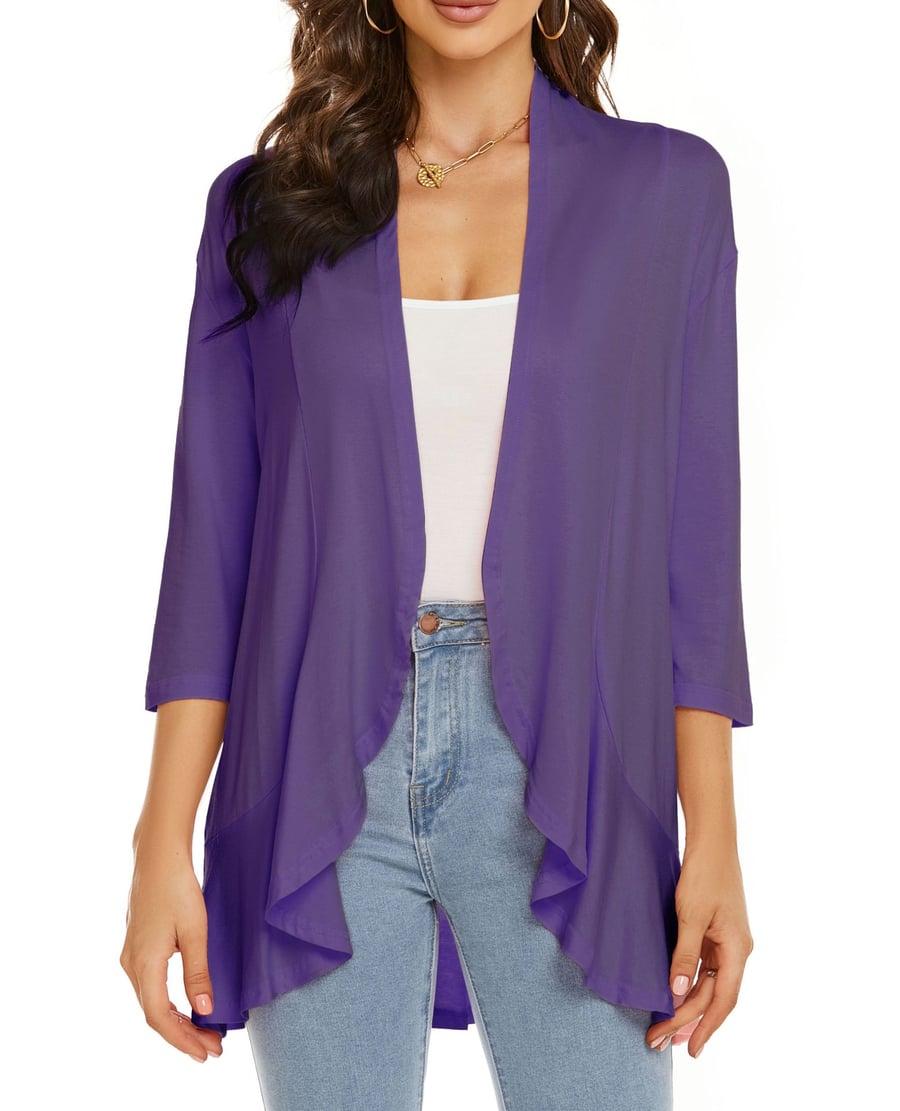 Velina - All-Season Open Cardigan | Light, Feminine & Flattering