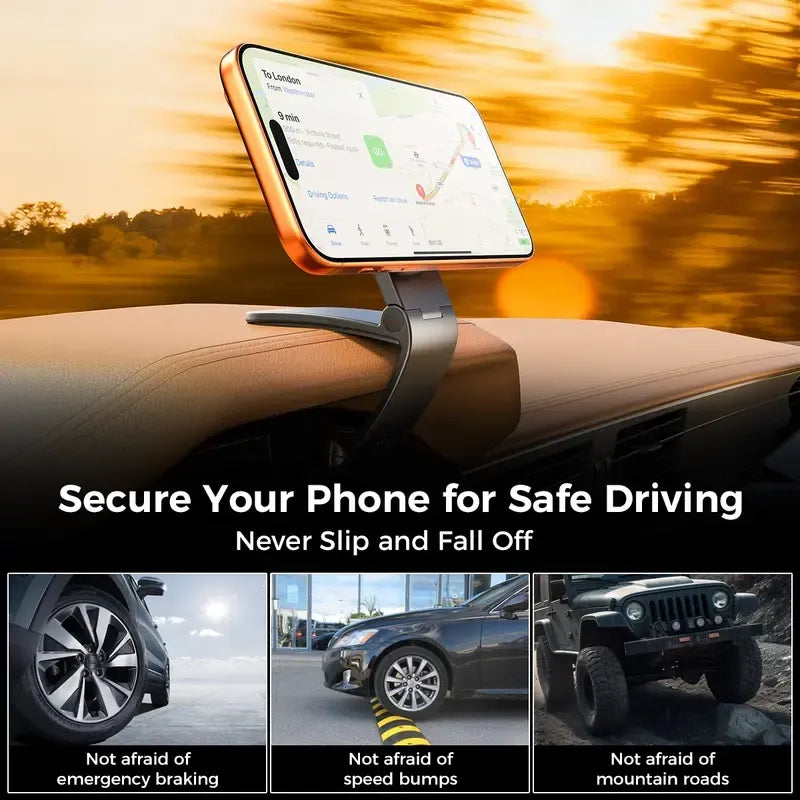 🧲 Magnetic Car Phone Mount for MagSafe – 95° Adjustable Air Vent Cell Phone Holder with Strong Suction Grip, Hands-Free Accessories for iPhone 17/16/15/14/13/12 Series