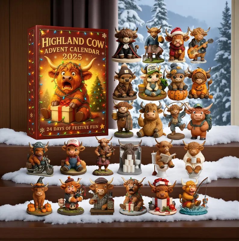 MooMagic – 2025 Highland Cow Calendar