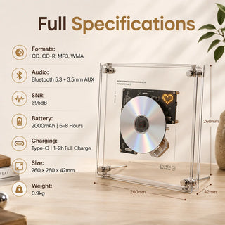 ClearTune – Transparent Wall-Mounted CD Player