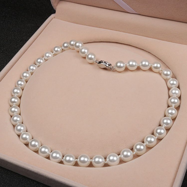 SeaLuxe – Deep Sea Shell Pearl Necklace