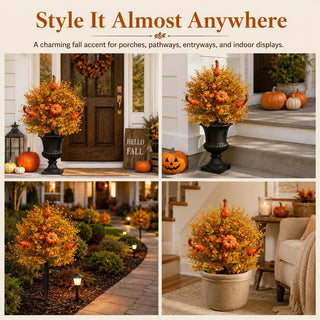 💥Limited stock for current seasonal styles 60% OFF-🍂 Artificial Fall Pumpkin Tree Stakes