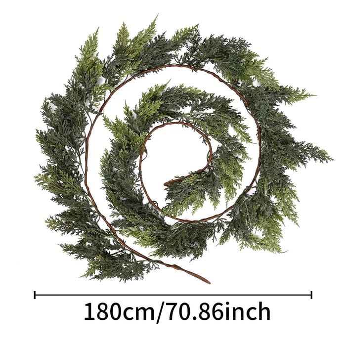 EverCedar – Realistic Winter Garland