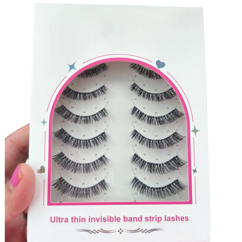 Invisi-strip Lashes 7 Pairs Pre-Mapped Strips Ultra Thin Design