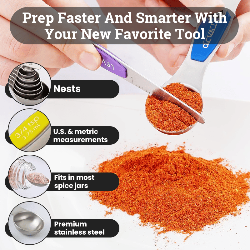 NestEase - Magnetic Kitchen Measuring Set – Compact & Versatile