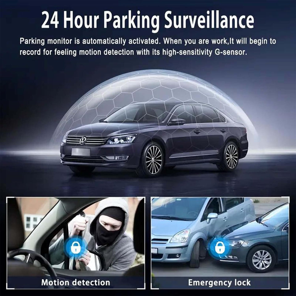 RoadShield - Pro Fleet 1080P Dash Cam – Front, Rear & Side Coverage