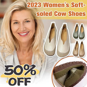 GlowStep – Casual Round Toe Flat Leather Loafers