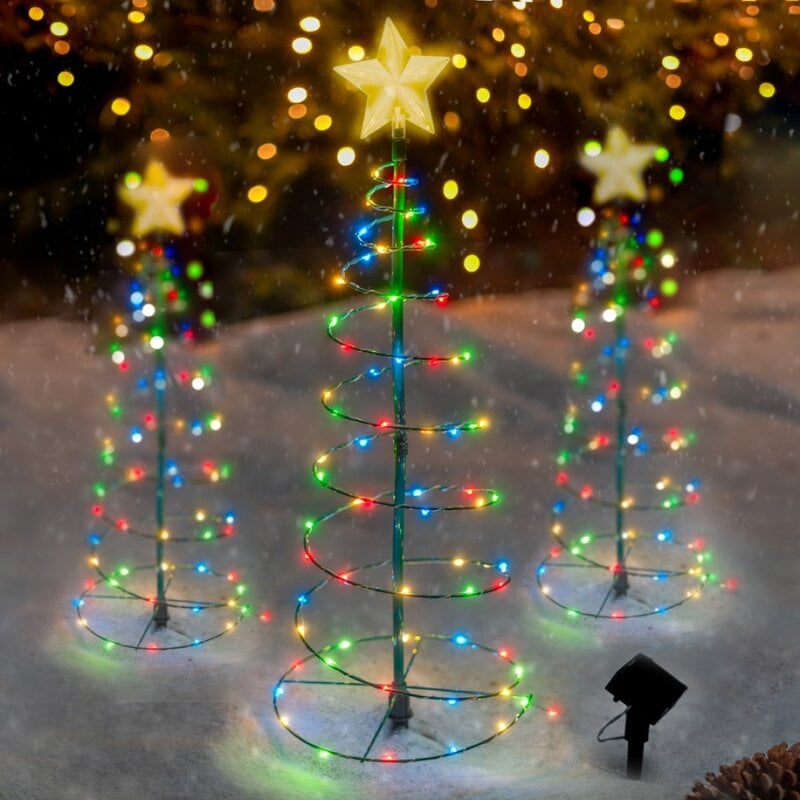 Solar LED Christmas Tree Lights marnetic