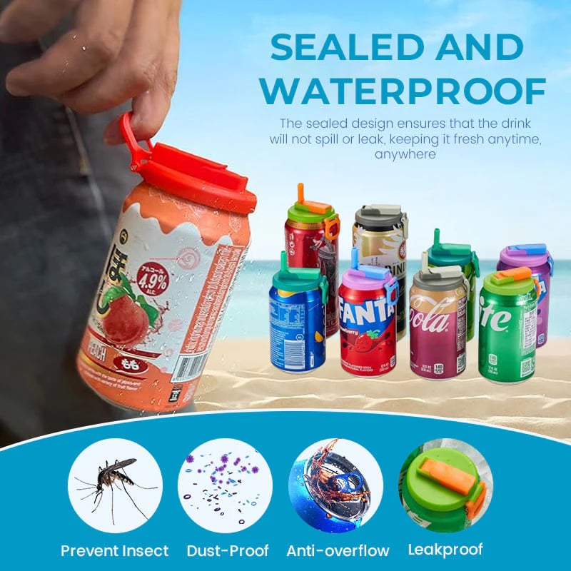 🔥Last Day Promotion 49% OFF💞Straw Soda Can Lid (BUY 3 GET 2 FREE)