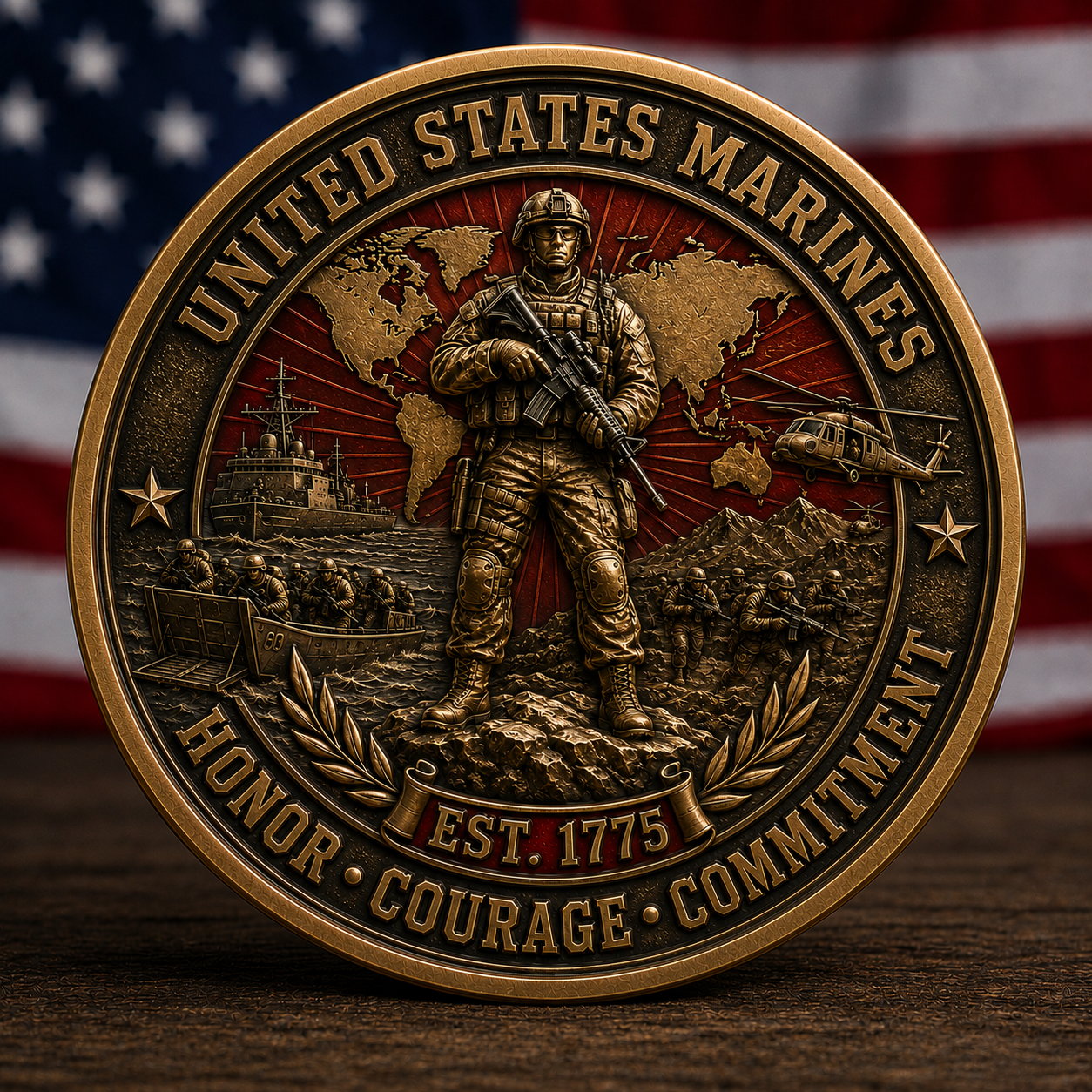 🏆Last Day Promo: 49% OFF! 🎖️U.S. Marine Veteran Challenge Coin