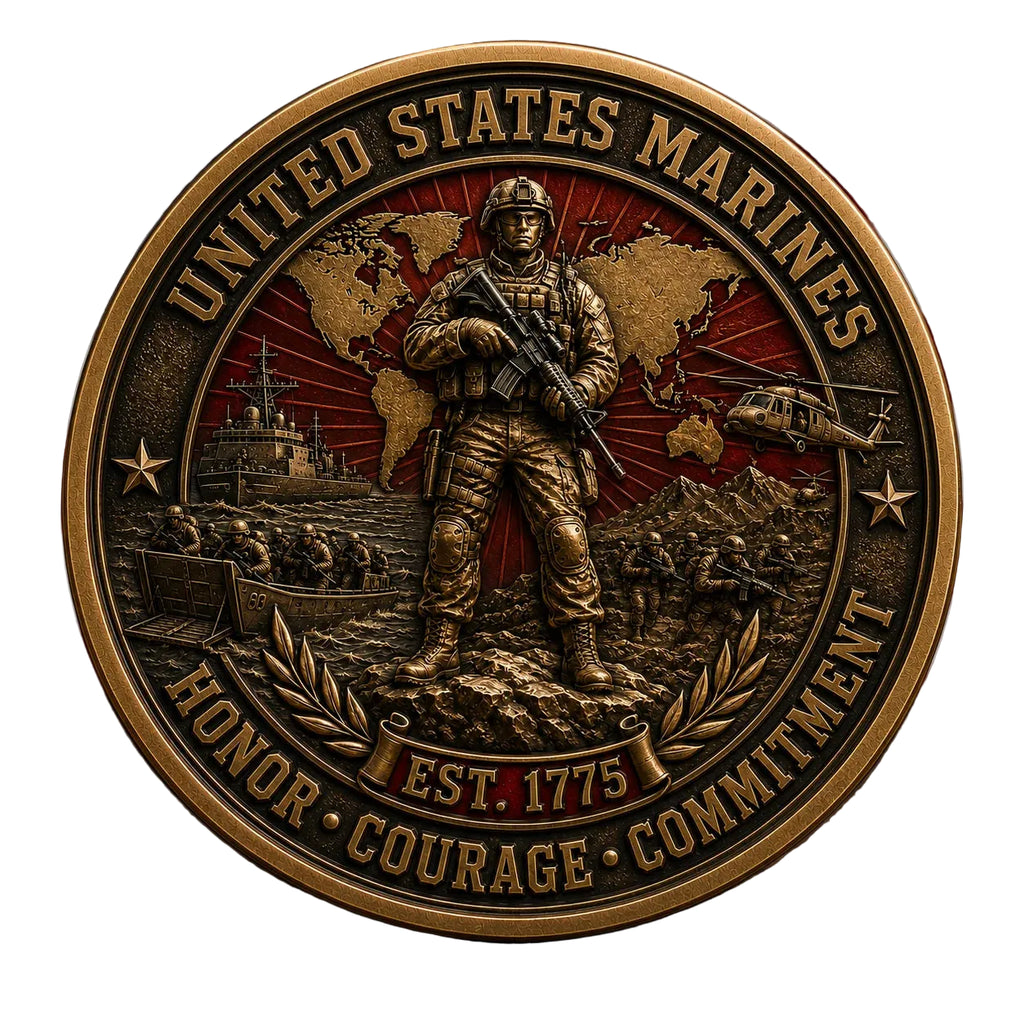 IronHonor – Marine Veteran Challenge Coin