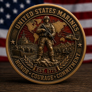 🏆Last Day Promo: 49% OFF! 🎖️U.S. Marine Veteran Challenge Coin