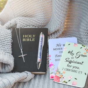 BlessedLines – Bible Verse Notebook & Pen Set