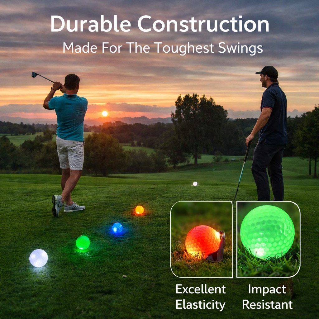 ⛳ Glow-On Impact LED Golf Balls