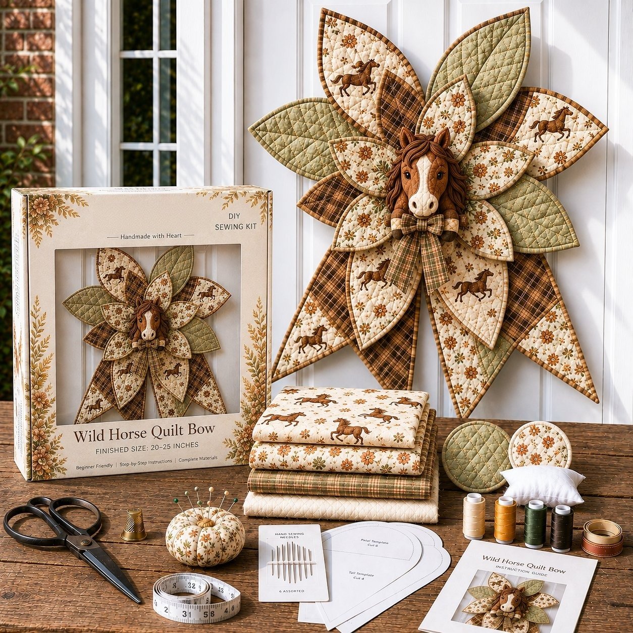 StitchCharm – Oversized 3D Quilted Bow Craft Kit