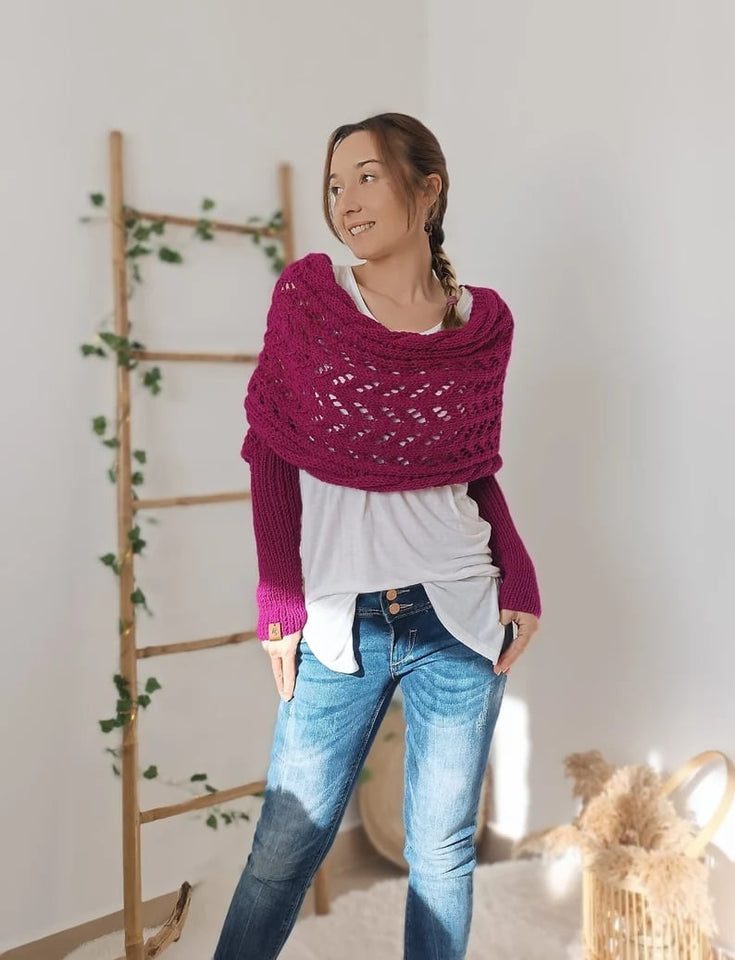 ThreadGlow – Stylish Cable Shrug