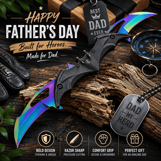 🎁 Father’s Day 50% OFF🔥Dual Blade Tactical Folding Knife