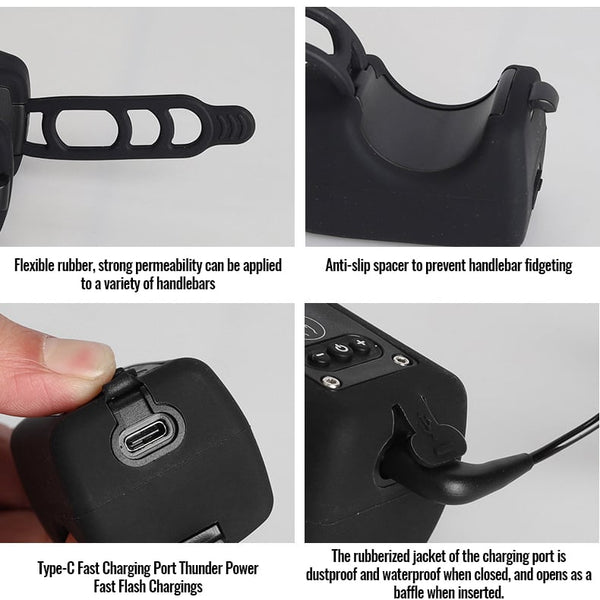 CycleBeep - Rechargeable LED Bike Horn & Light