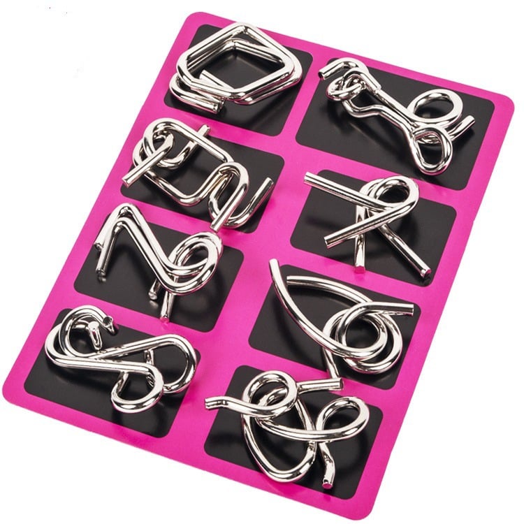 🔥Metal Puzzle Ring,Educational intellectual Toys IQ Toys,Metal Brain teaser Puzzles