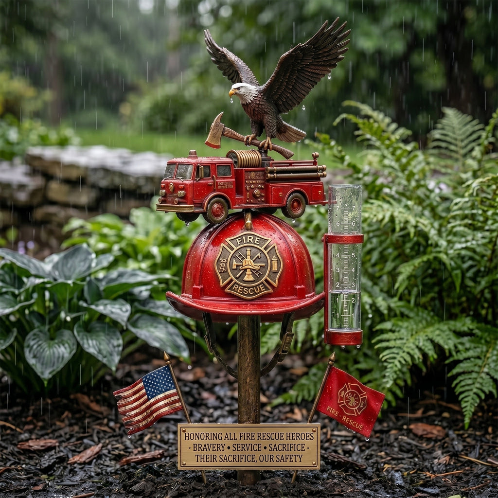 🏆Last Day Promo: 49% OFF 🎖️- Firefighter Tribute Garden Rain Gauge