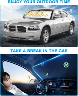 Titanium silver thickened Car Windshield Sun Shade