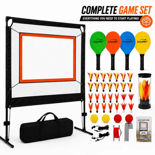 SwiftSmash – All-In-One Paddle Rally Game Set