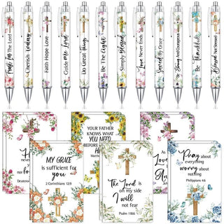 BlessedLines – Bible Verse Notebook & Pen Set