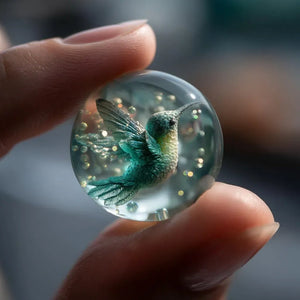 CrystalCraft – Handcrafted Glass Marble Ornament