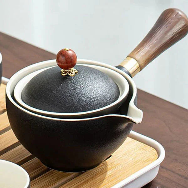 TeaVoyage 360° - The Portable Tea Maker Set with 4 Cups and Travel Bag ...