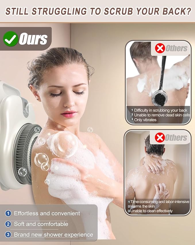 VibeClean - Electric Exfoliating Shower Brush