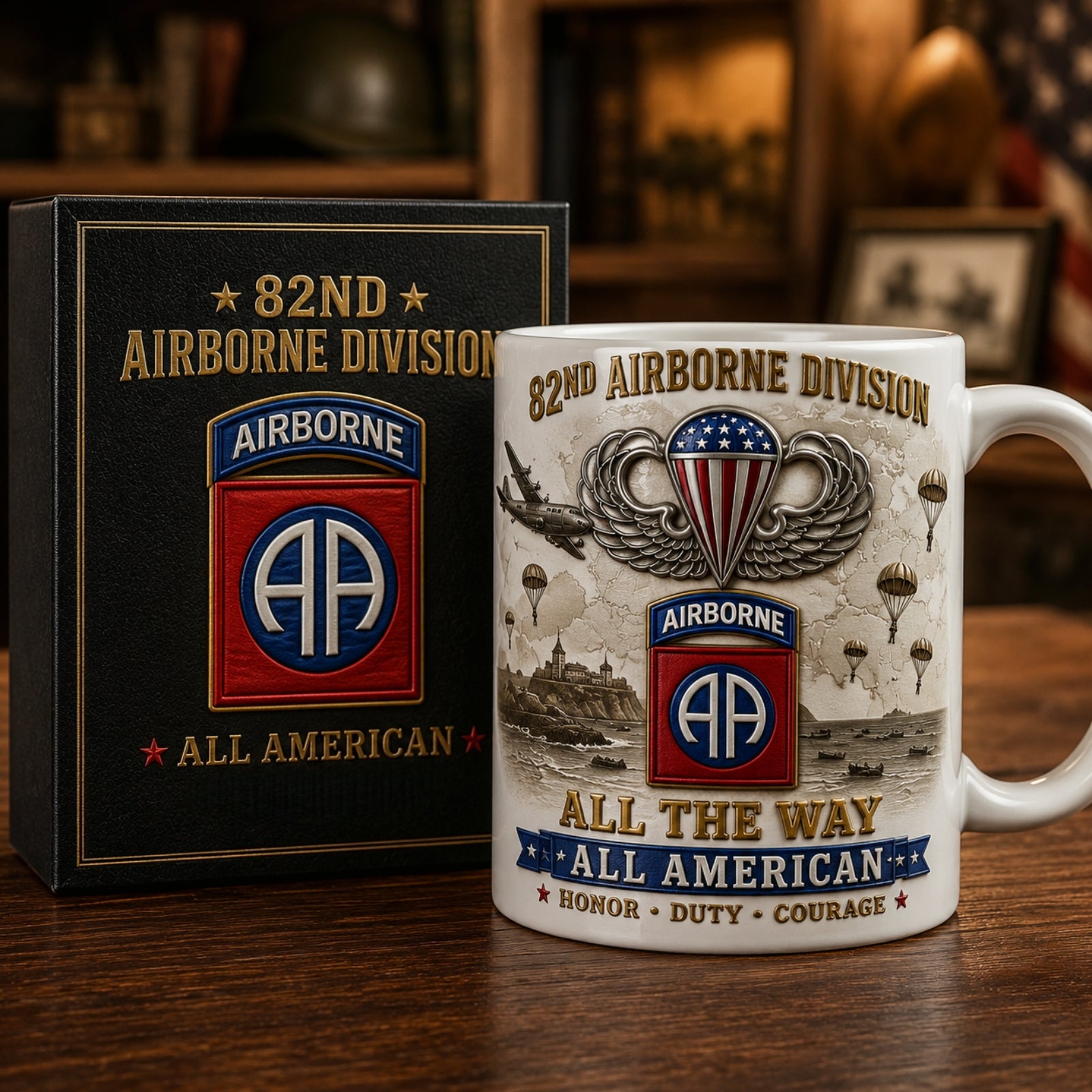 🪂U.S. Army Airborne Units “All the Way” Tribute Mug