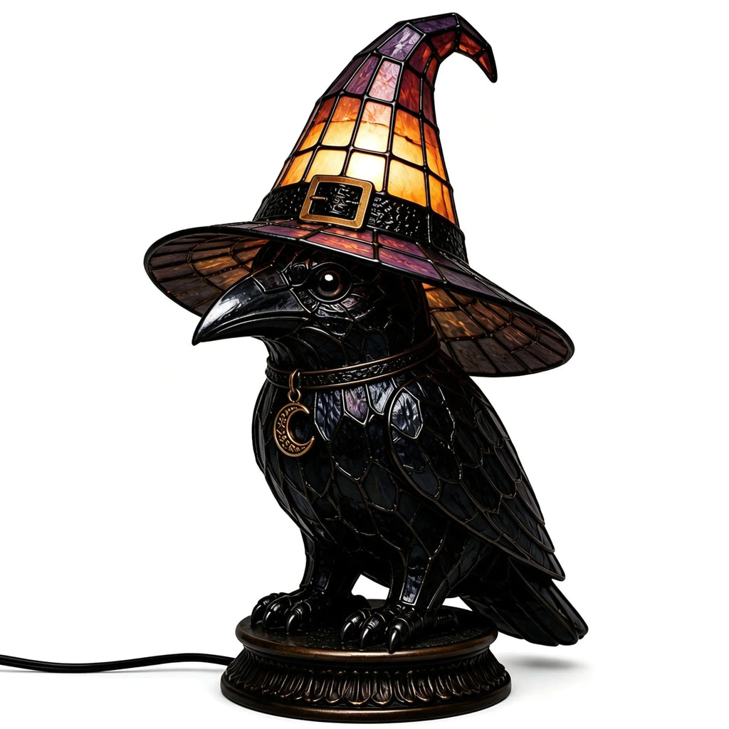 WitchGlow – Vintage Tiffany Style Cat Night Lamp