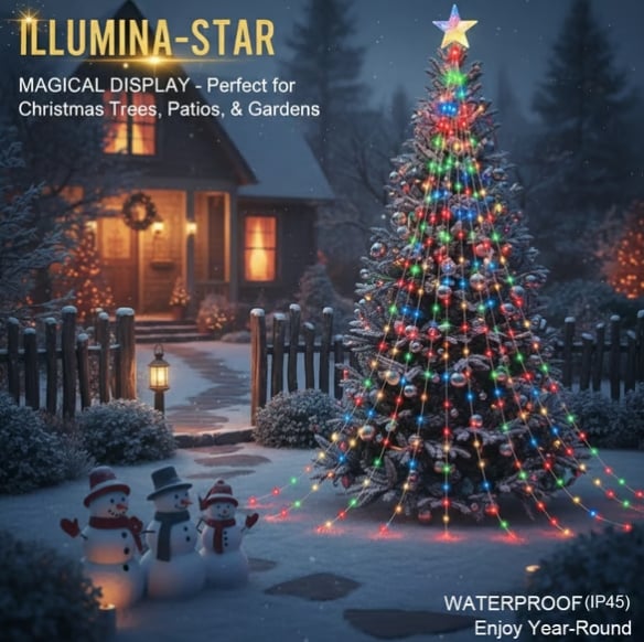 Starlight Cascade Tree Lights