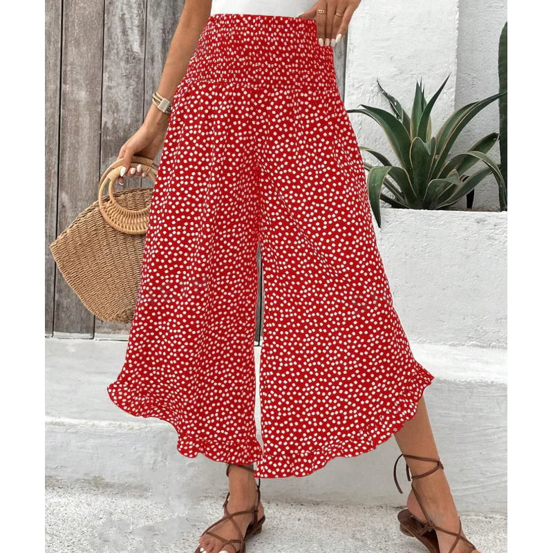 👖Women's Flowy High Waist Wide-Leg Pants – Slimming, Comfy & Chic🌺