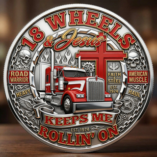 ⚡️Last Day 60% OFF - Backbone of America Trucker Commemorative Coin 🚛🪙🇺🇸