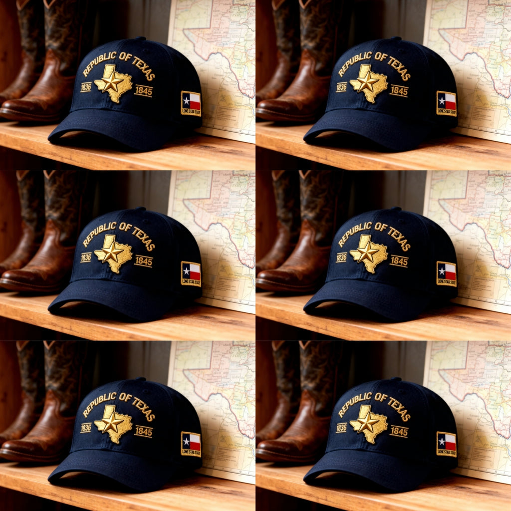 Republic of Texas Embroidered Hat