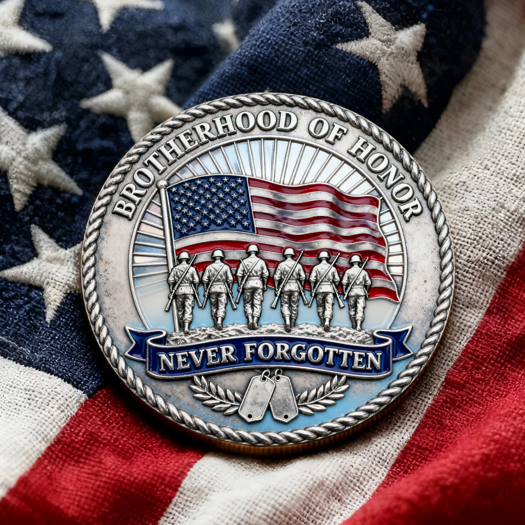 🏆Flash Sale 60% OFF - 🦅 “DD-214: Brotherhood of Honor” Veteran Commemorative Coin 🇺🇸