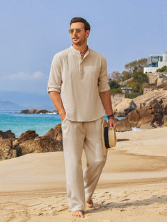 VivaStyle – Comfortable Casual Two-Piece Suit for Men
