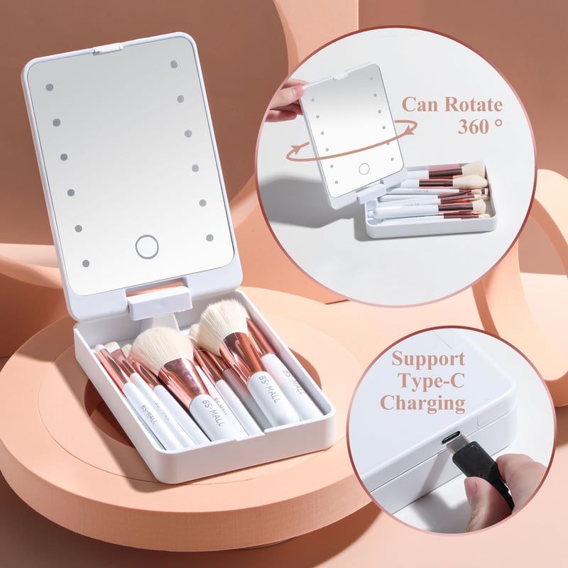 FlickerFlair - LED Brushes for Effortless Travel Glam