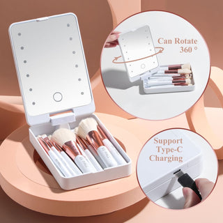 LumiBrush - Portable LED Makeup Brush Kit
