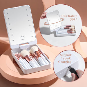 LumiBrush - Portable LED Makeup Brush Kit