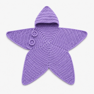 LittleLuna – Hooded Crochet Baby Comfort Blanket