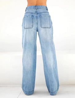 VeloraDenim – Effortless High-Waist Wide Jeans