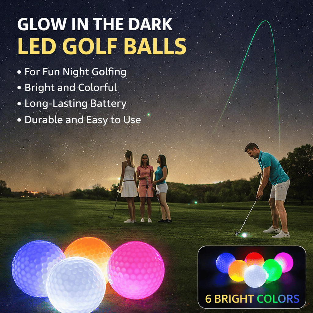 ⛳ Glow-On Impact LED Golf Balls