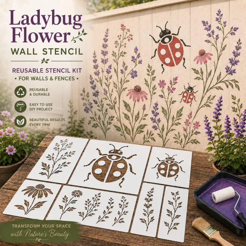 GardenCraft – Reusable Decorative Garden Wall Stencil