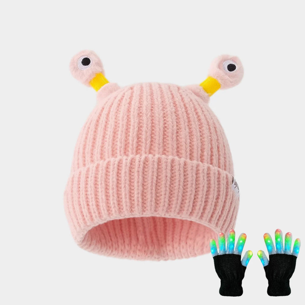 GlowChums Cozy Monster Knit Hat marnetic