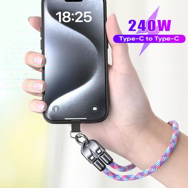 ChargeBand - Wearable 240W Fast-Charge Cable