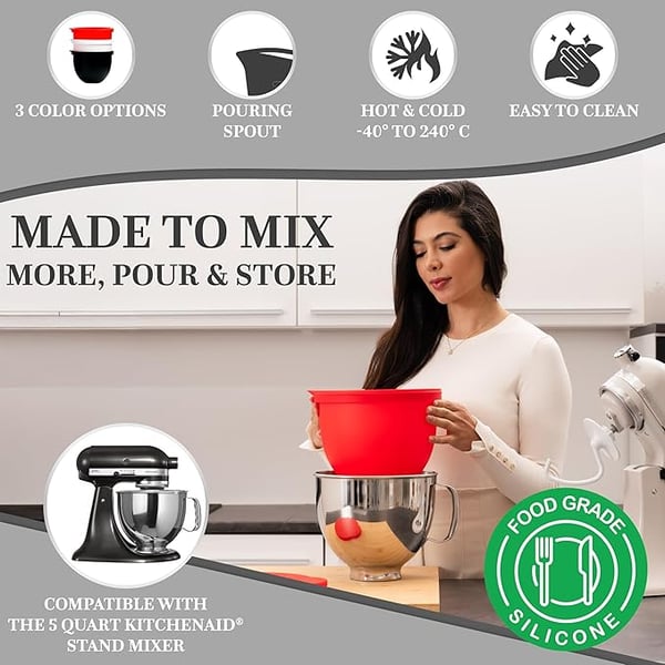 FlexiMix – Silicone Liner Attachment for Tilt Head Mixers